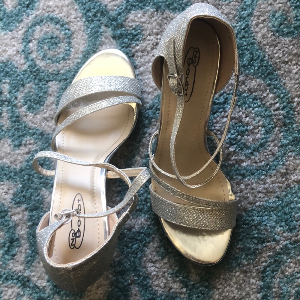 Sparkly Silver Party Shoes